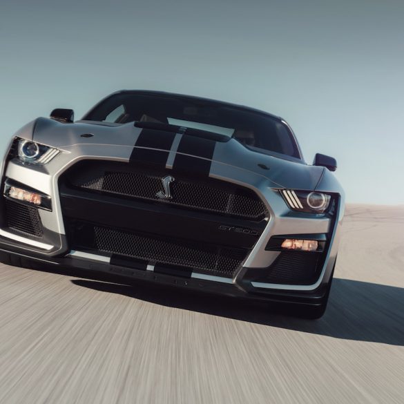 The all-new Shelby GT500–the pinnacle of any pony car ever engineered by Ford Performance–delivers on its heritage with more than 700 horsepower for the quickest street-legal acceleration and most high-performance technology to date ever offered in a Ford Mustang.