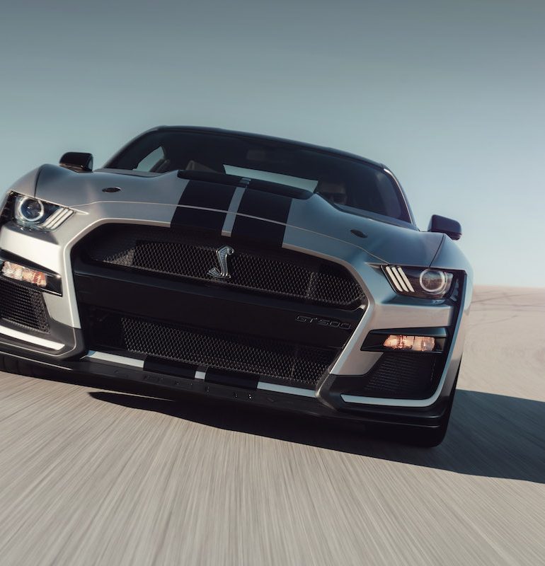 The all-new Shelby GT500–the pinnacle of any pony car ever engineered by Ford Performance–delivers on its heritage with more than 700 horsepower for the quickest street-legal acceleration and most high-performance technology to date ever offered in a Ford Mustang.