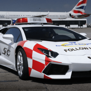 Lamborghini Aventador airport vehicle