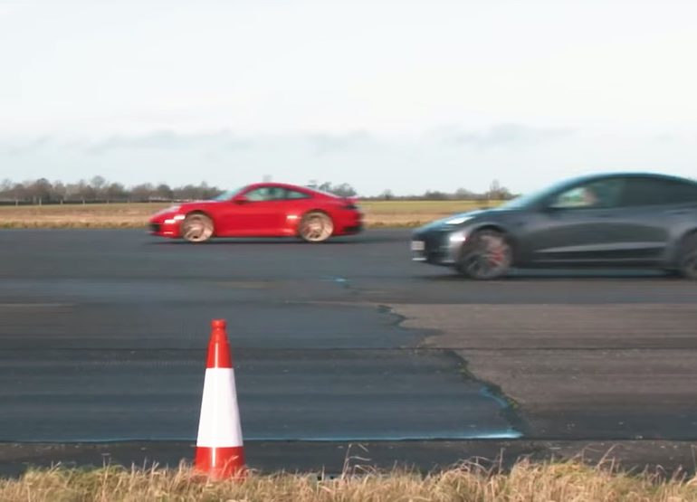 Tesla vs porsche