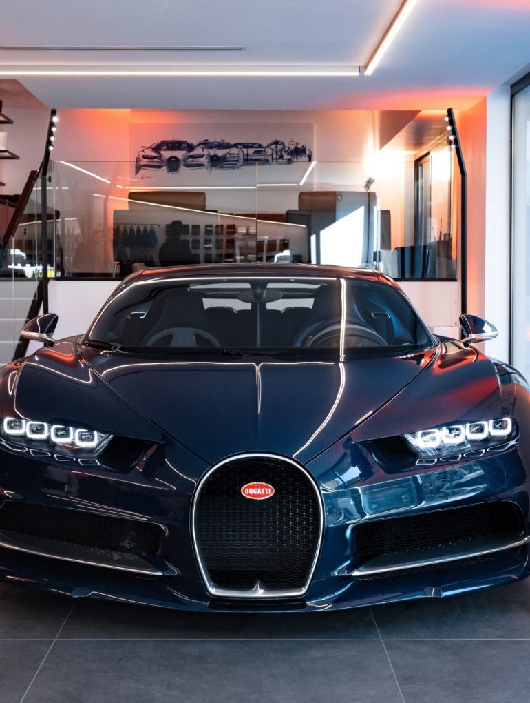 Edouard Schumacher and Stephan Winkelmann at Bugatti Paris