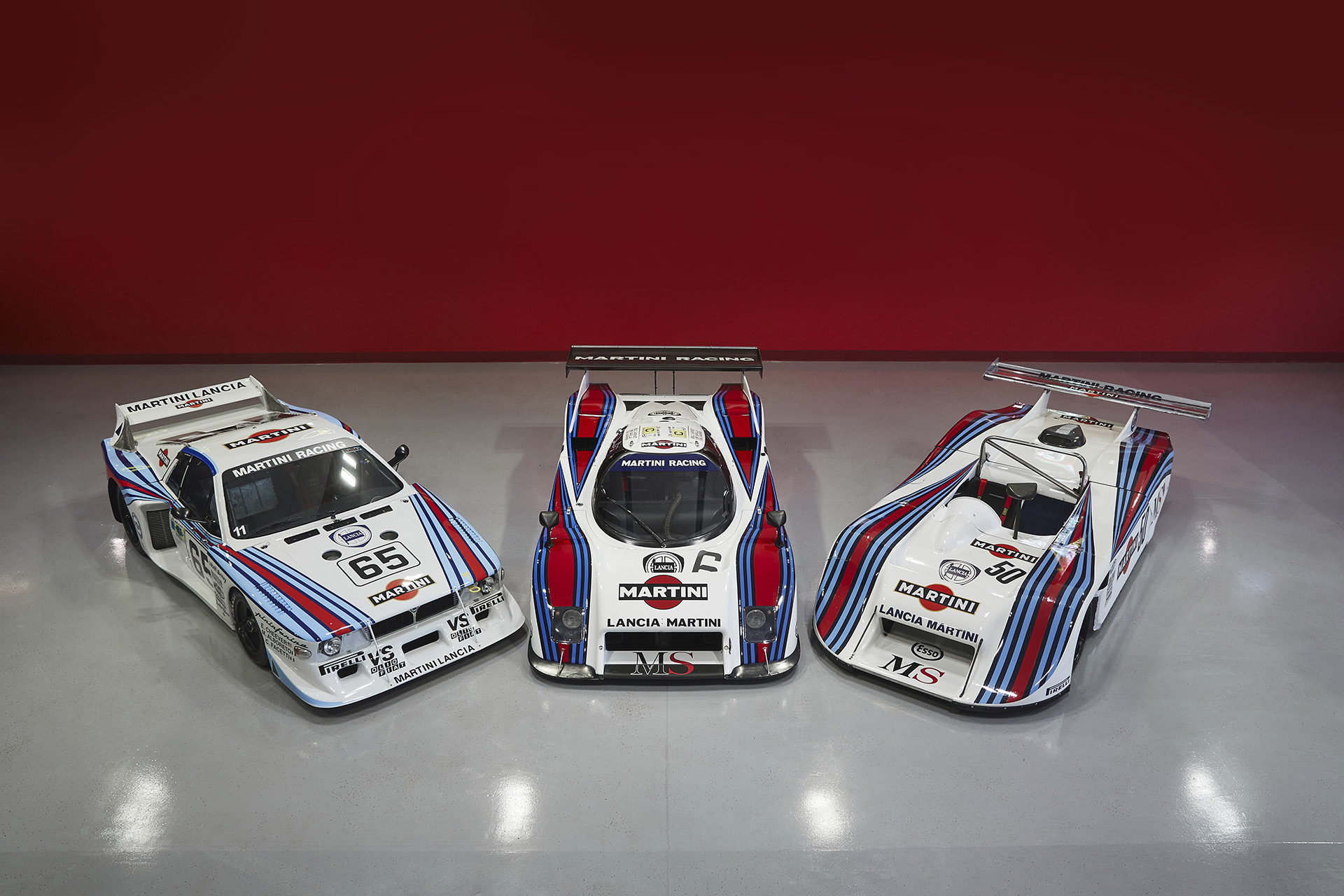 Lancia Beta Montecarlo Turbo, LC2 Group C, and LC1 Group VI