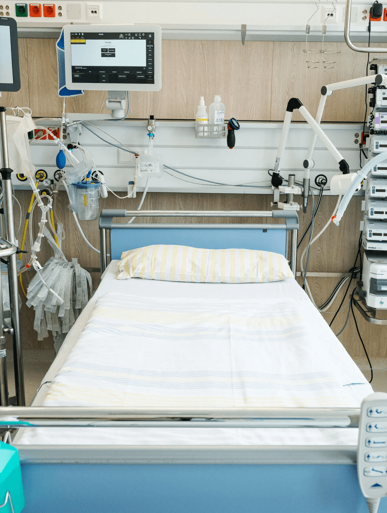 Medical ICU life support bed