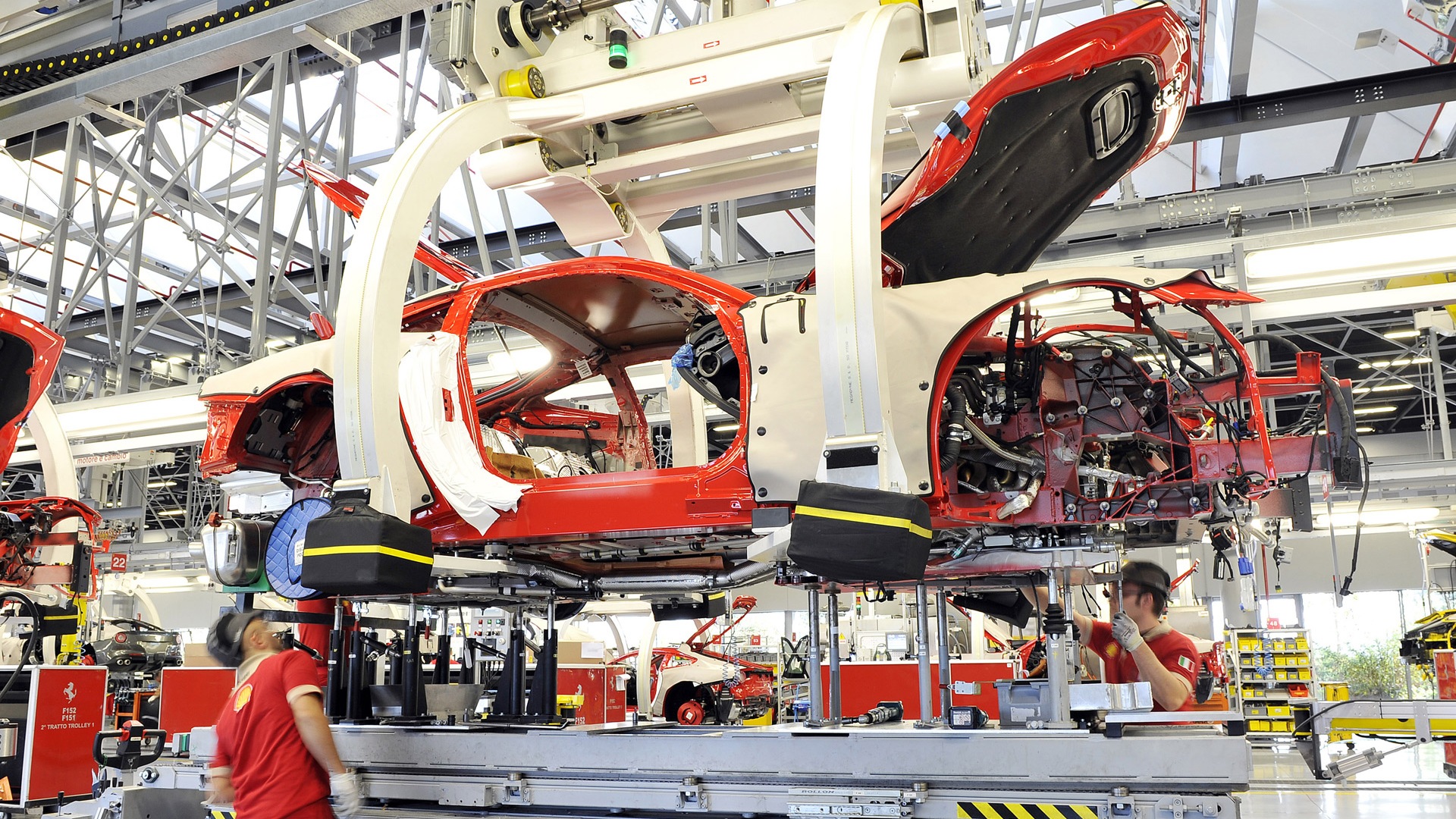 Ferrari production line