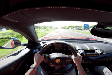 Ferrari 812 Superfast On the Autobahn