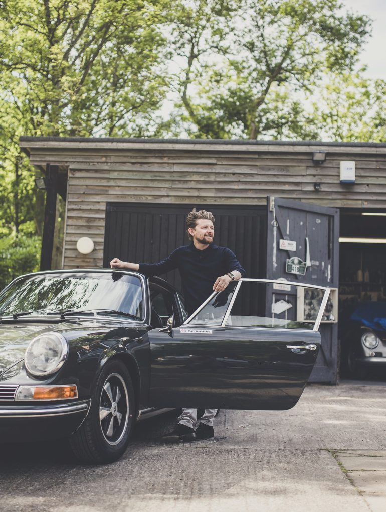 Matthew Humphries with a Porsche 911