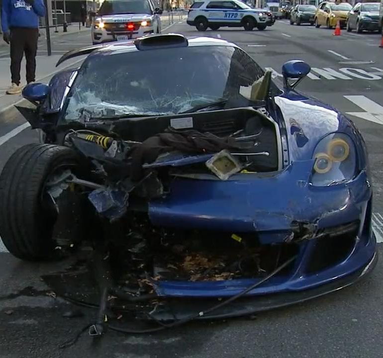 Gemballa Mirage GT crash NYC