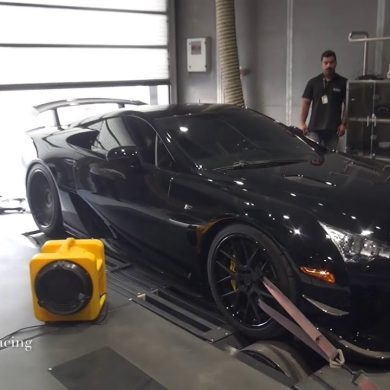 Lexus LFA Nurburgring Edition on dyno