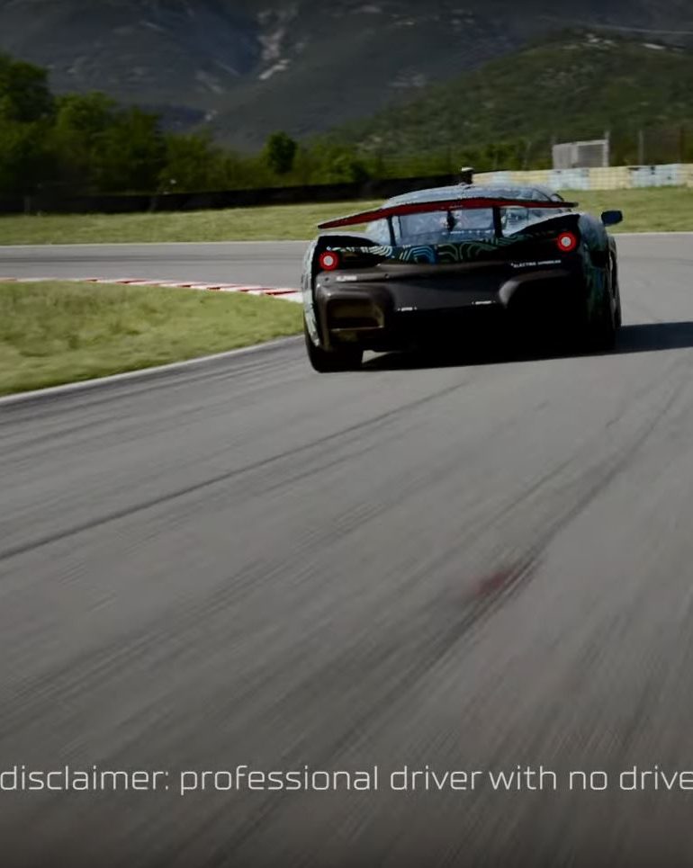 Rimac C_Two drifting