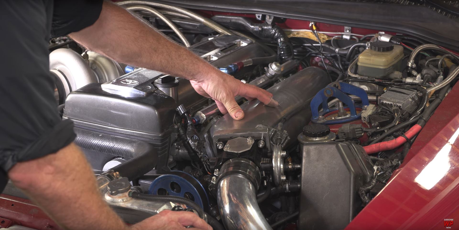 Inside a Supra intake manifold