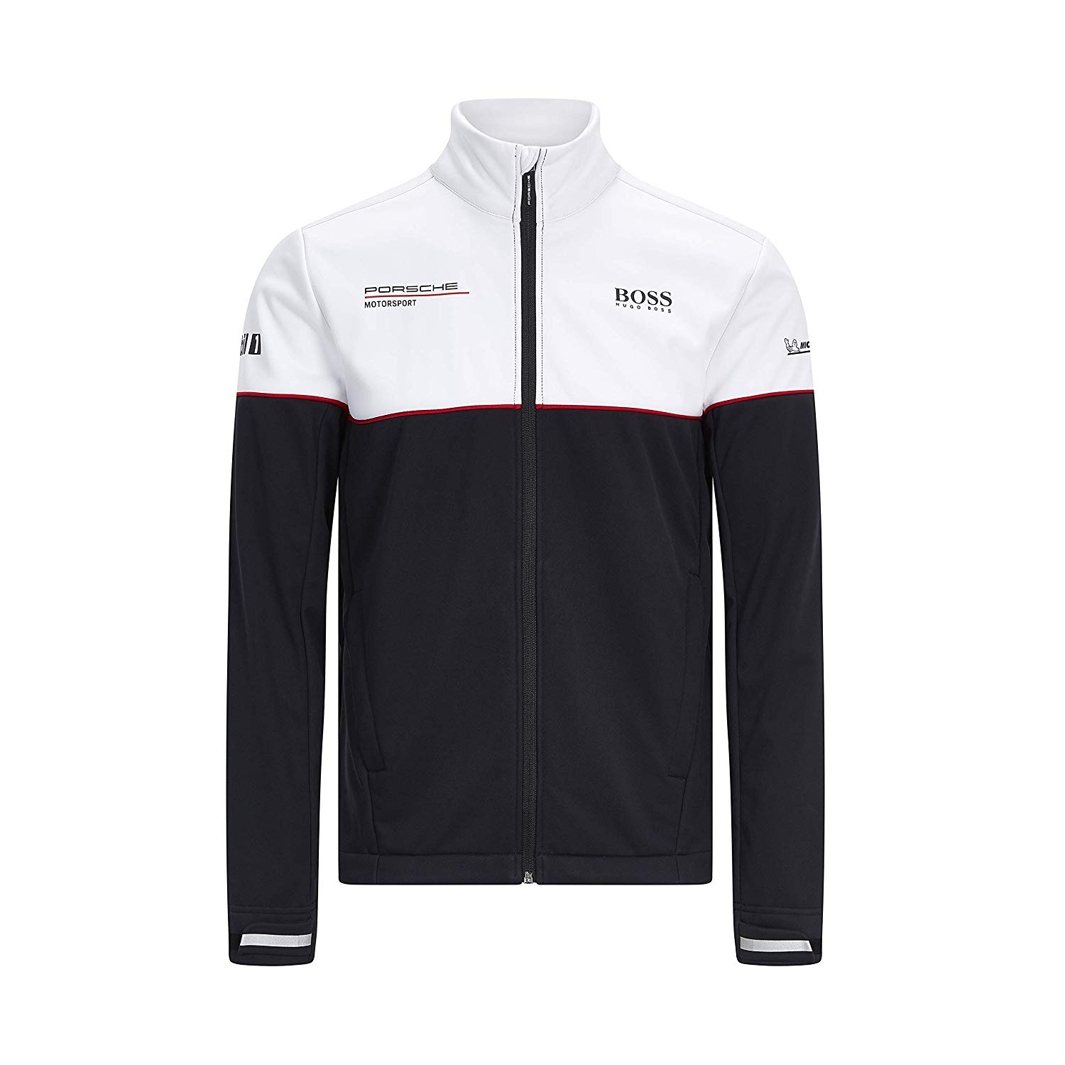 Front view of Porsche Motorsport Team Softshell Jacket