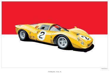 1967 Ferrari 412 P Artwork