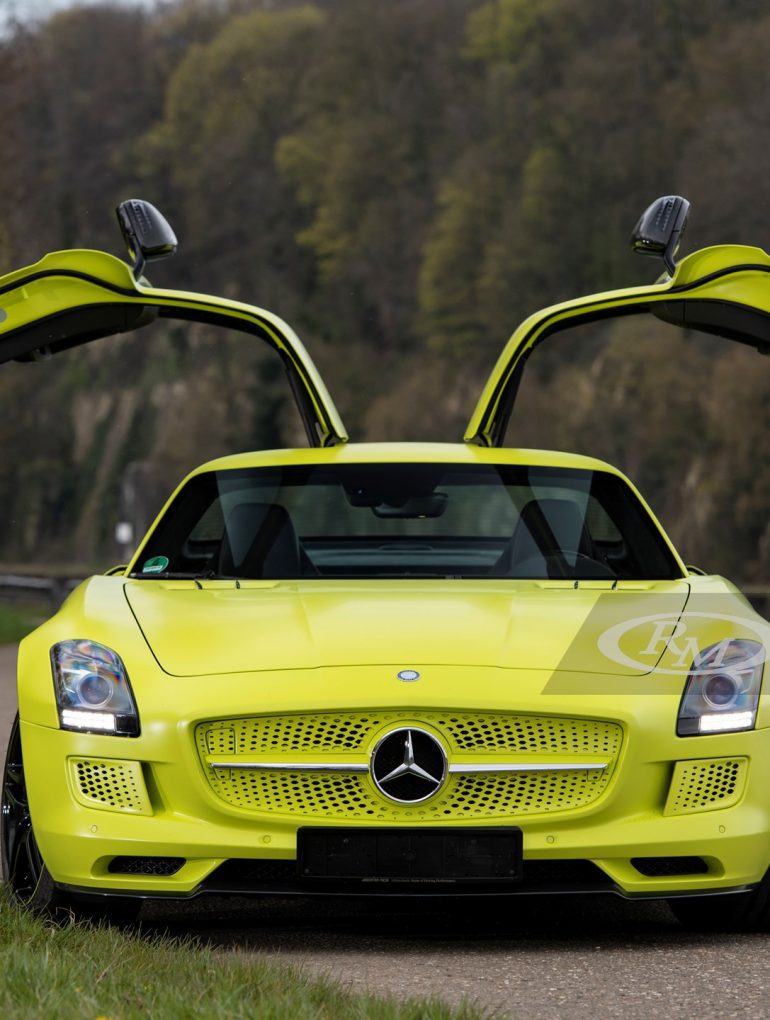 2013 Mercedes-Benz SLS AMG Electric Drive Doors Open