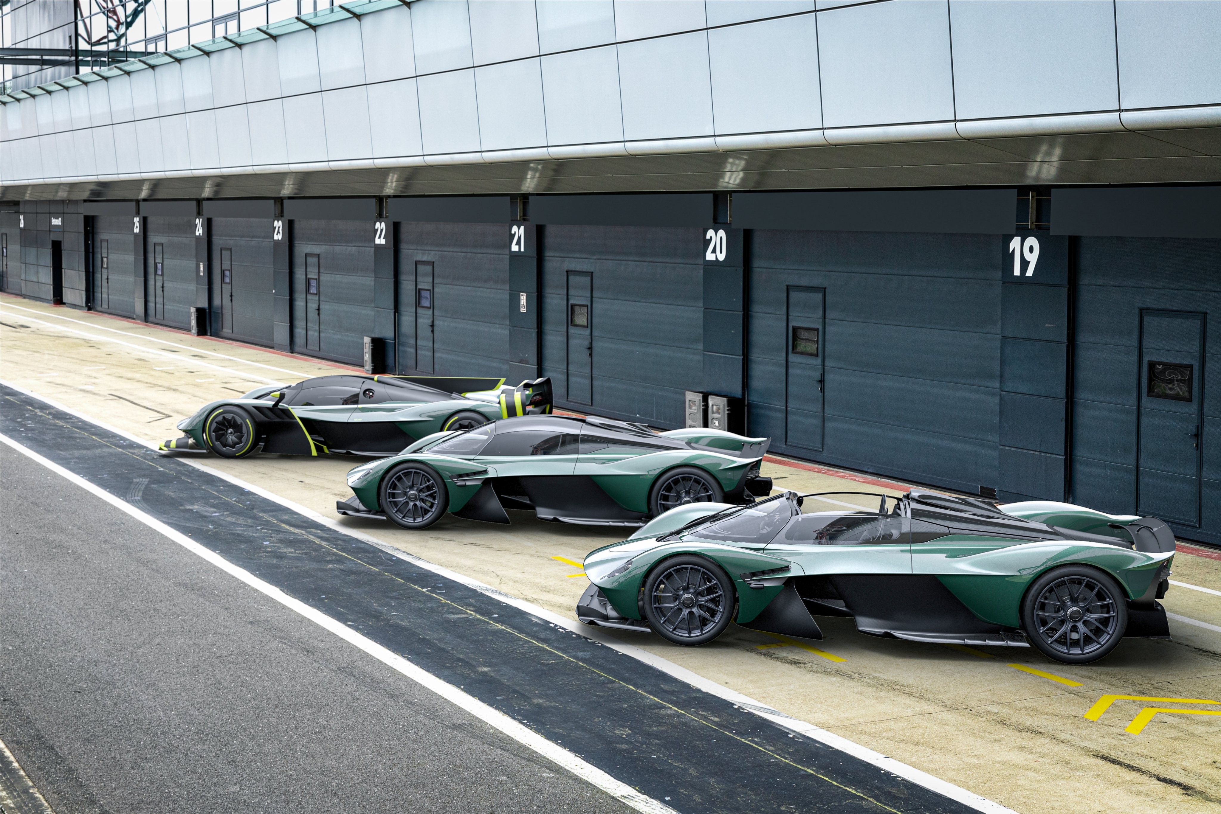 2021 Aston Martin Valkyrie lineup