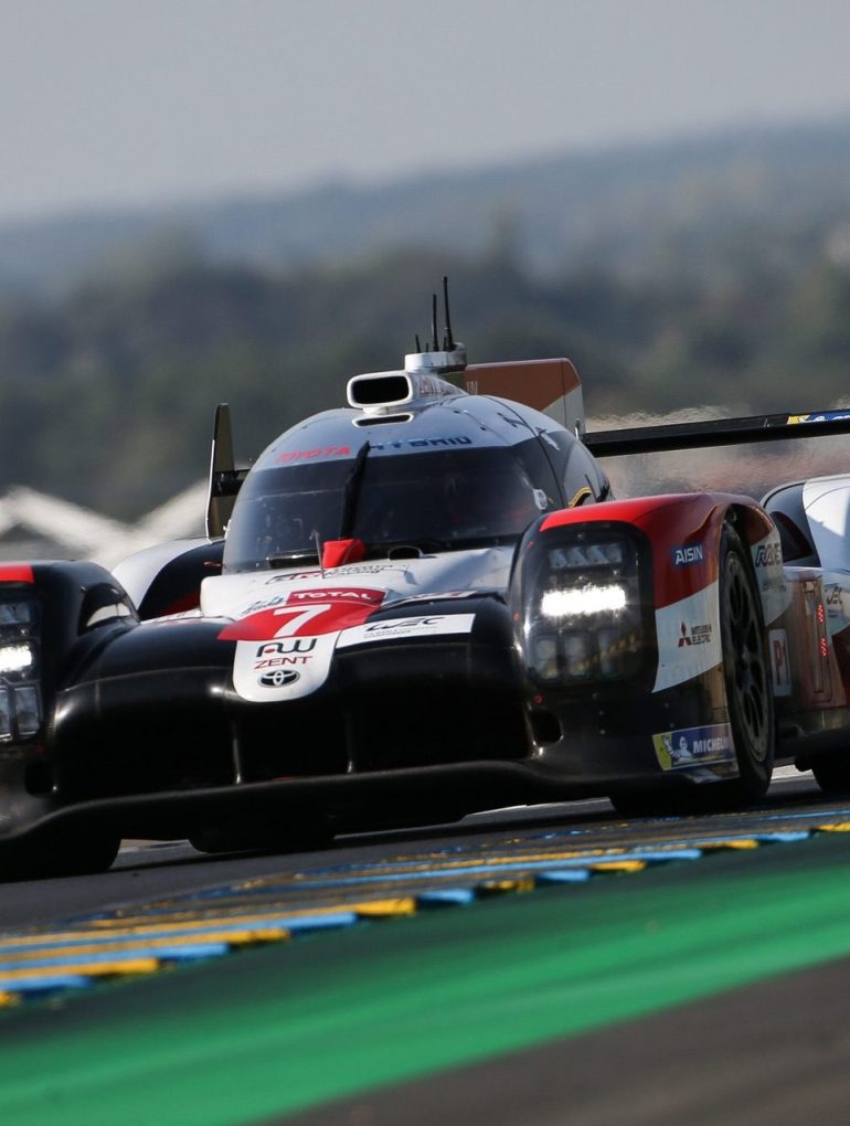 Toyota TS050 Hybrid on race track