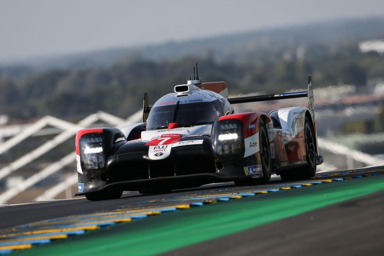 Toyota TS050 Hybrid on race track