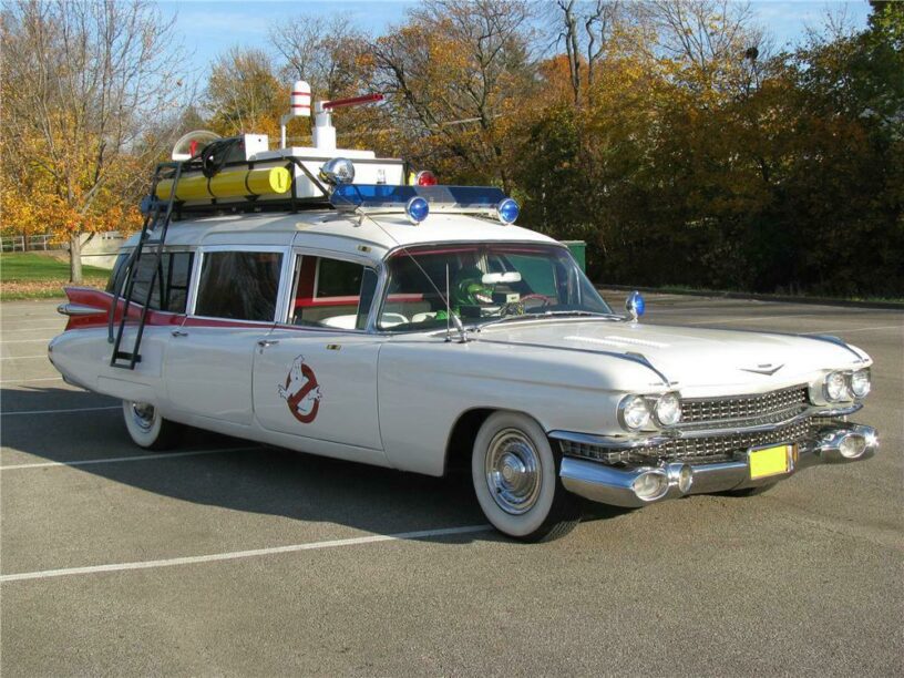 The famous Ghostbusters Ecto-1