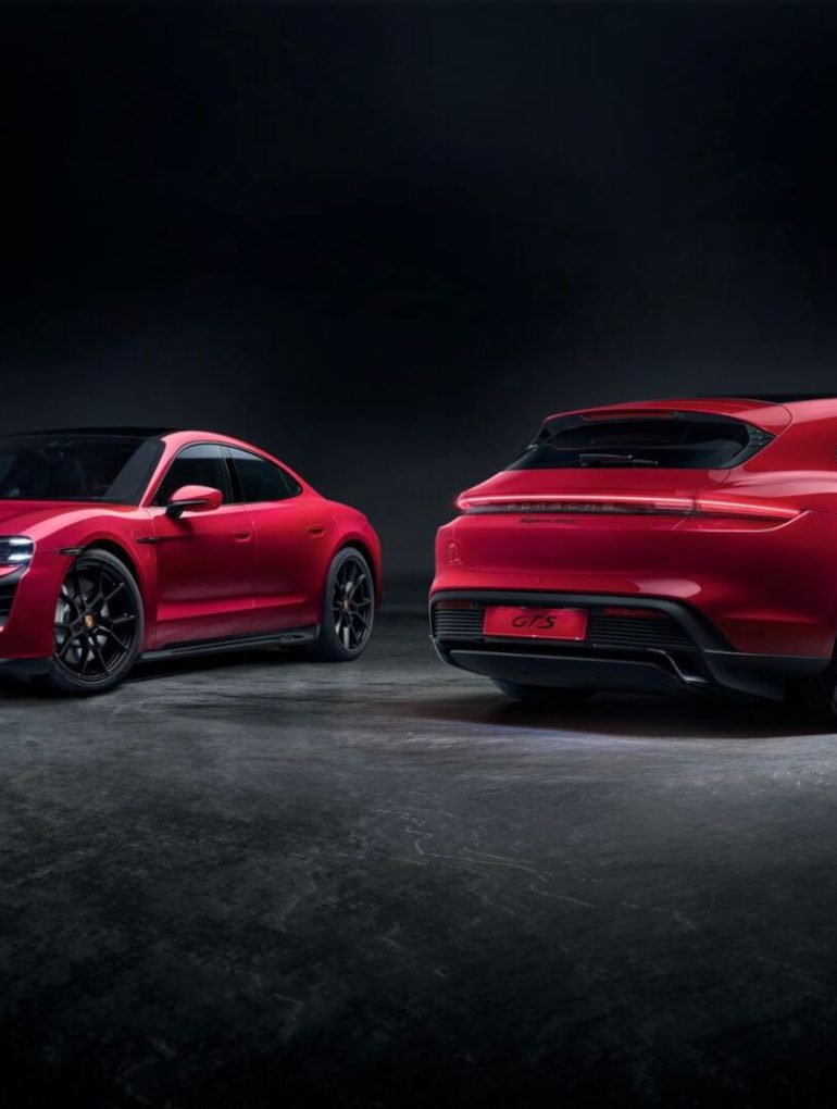 Porsche Taycan GTS Red