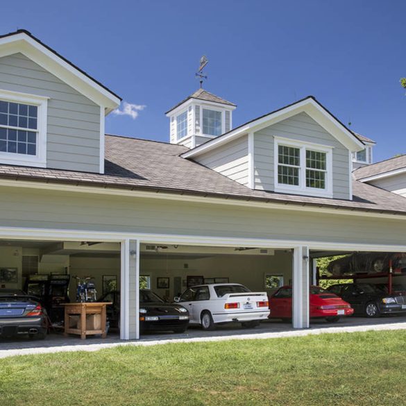 Big garage with a car collection