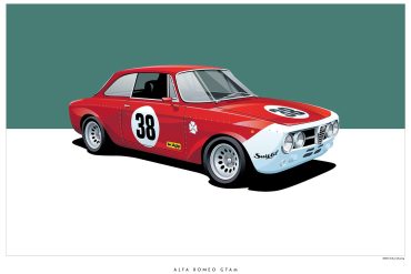 1970 Alfa Romeo GTAm Artwork