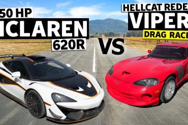 All Stock McLaren Takes On A Crazy Dodge Viper