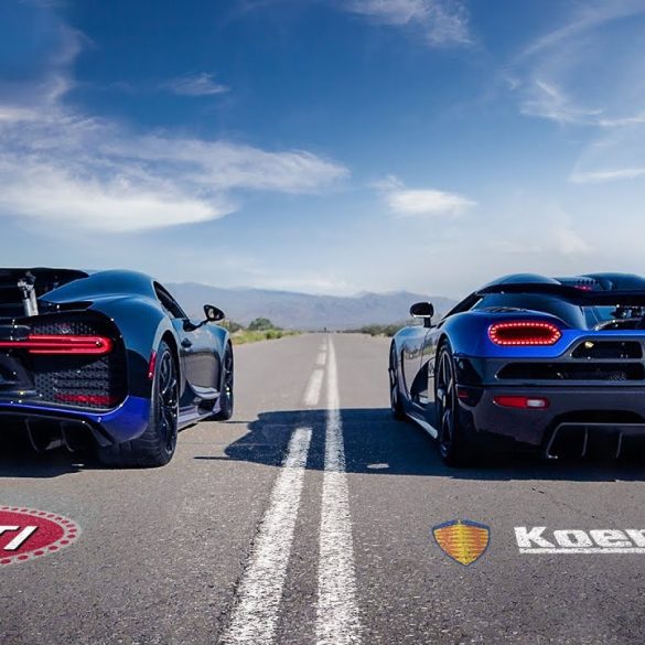 Drag Race: Bugatti Chiron vs Koenigsegg Agera