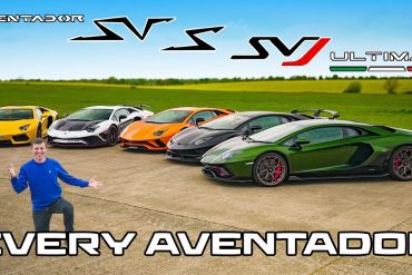 Testing Every Lamborghini Aventador's Quarter Mile Time