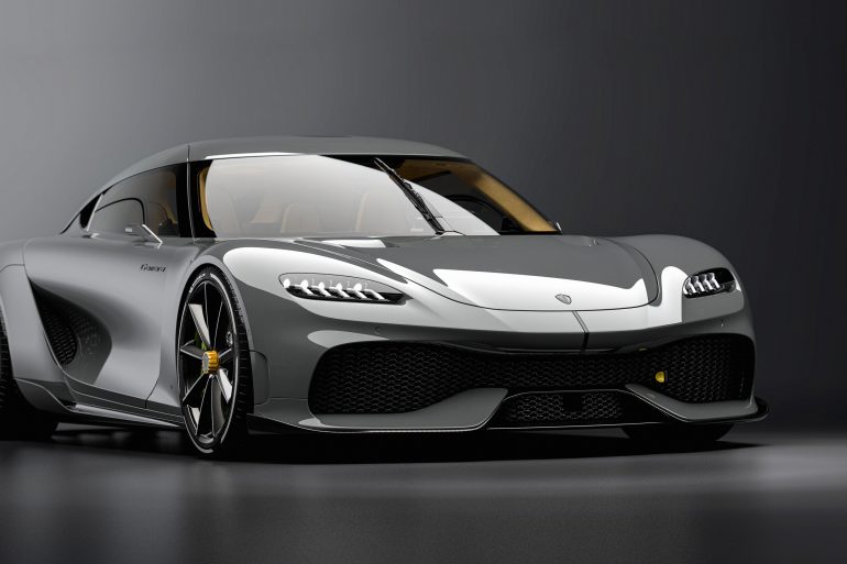 Front angled view of the Koenigsegg Gemera