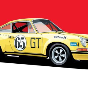 1972 Porsche 911 S/T Artwork