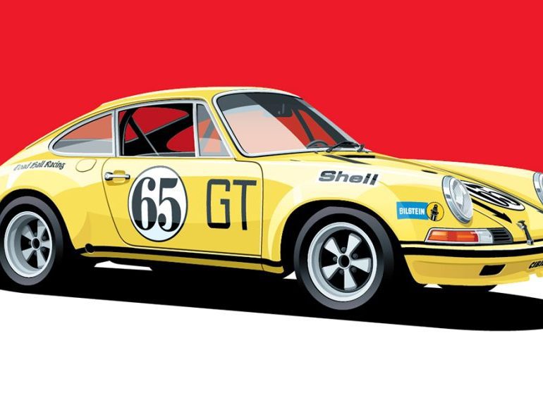 1972 Porsche 911 S/T Artwork