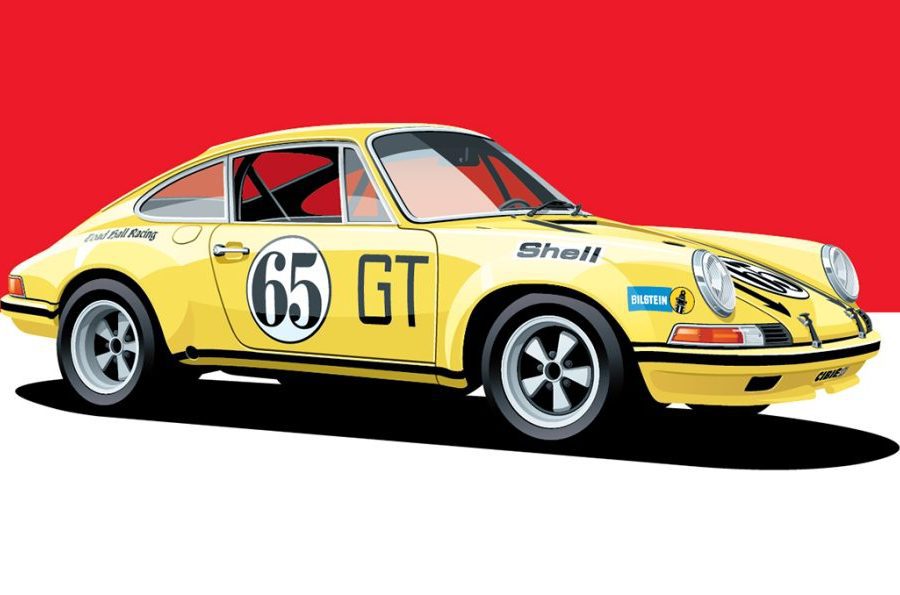 1972 Porsche 911 S/T Artwork