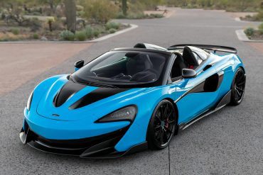 front-angled shot of a mclaren 600lt spider