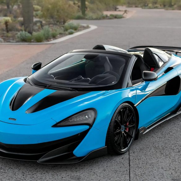 front-angled shot of a mclaren 600lt spider