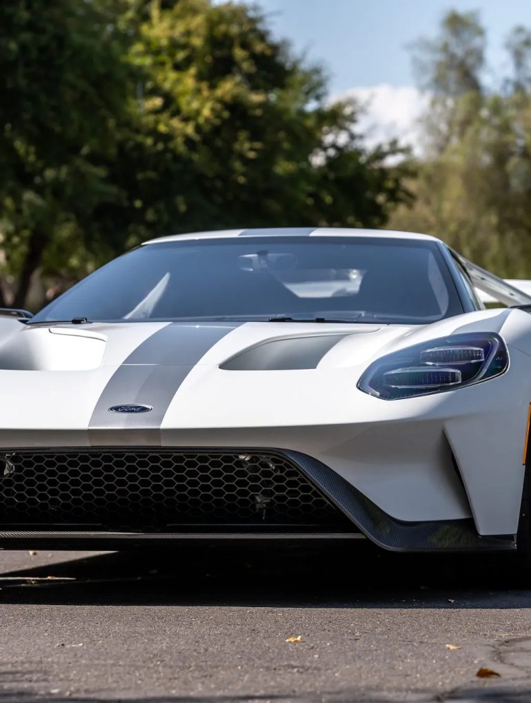 Front-angled-view-of-a-2021-Ford-GT