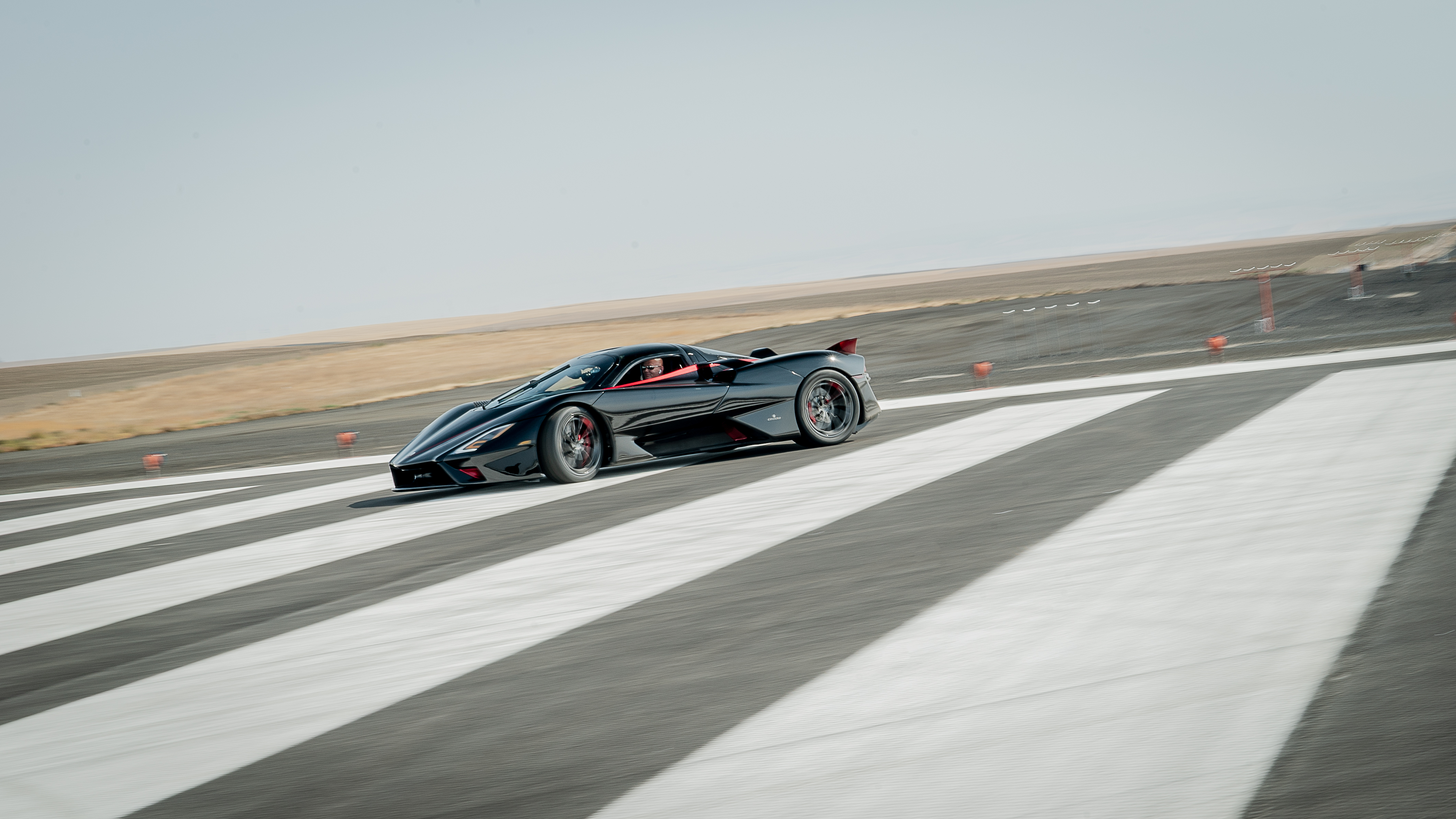 SSC Tuatara on a runway