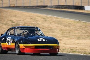 1972 Datsun 240z on racetrack