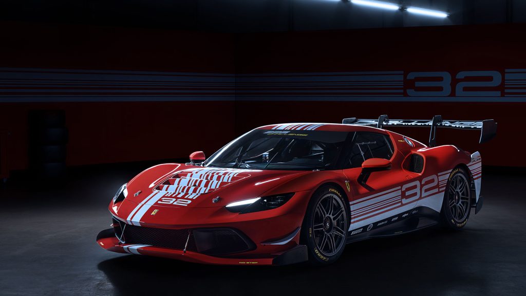 The new 2024 Ferrari 296 Challenge race car