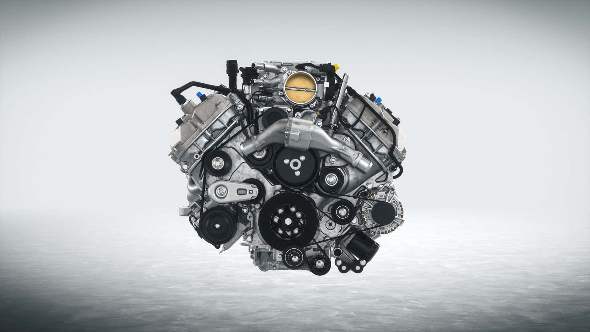 Image showing the engine of the Ford Mustang GTD