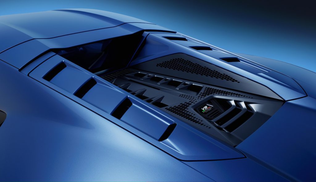 2025 Lamborghini Temerario engine cover