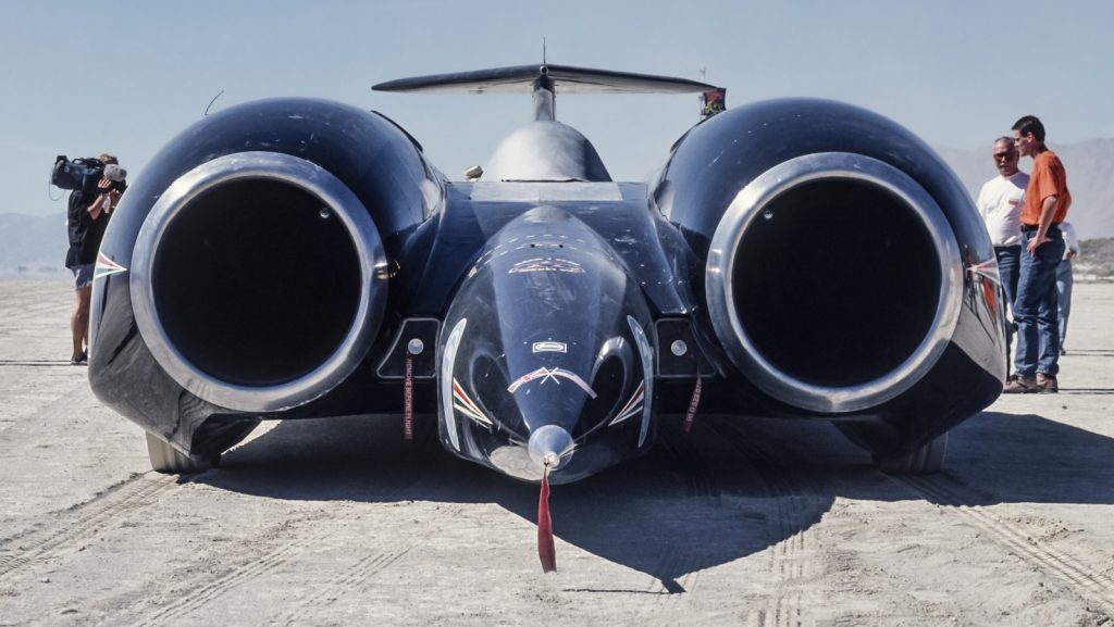 Thrust SSC head on